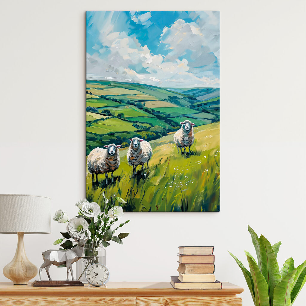 Moutons et vallons verts — intérieur 1
