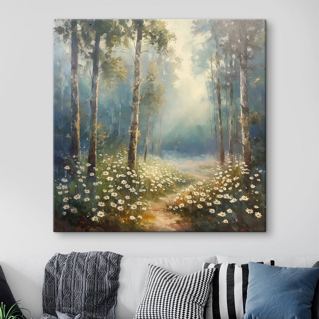 Sentier forestier aux marguerites — intérieur 2
