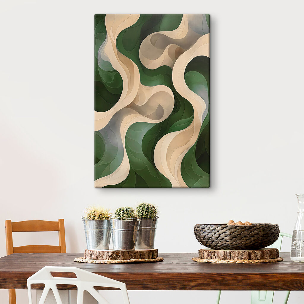 Courbes vertes et sable — intérieur 2