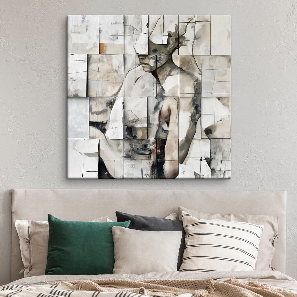 Silhouette aux carreaux pâles — intérieur 2