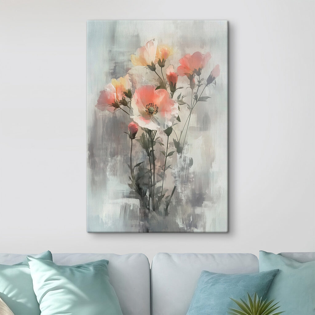 Coquelicots sur fond pâle — intérieur 3