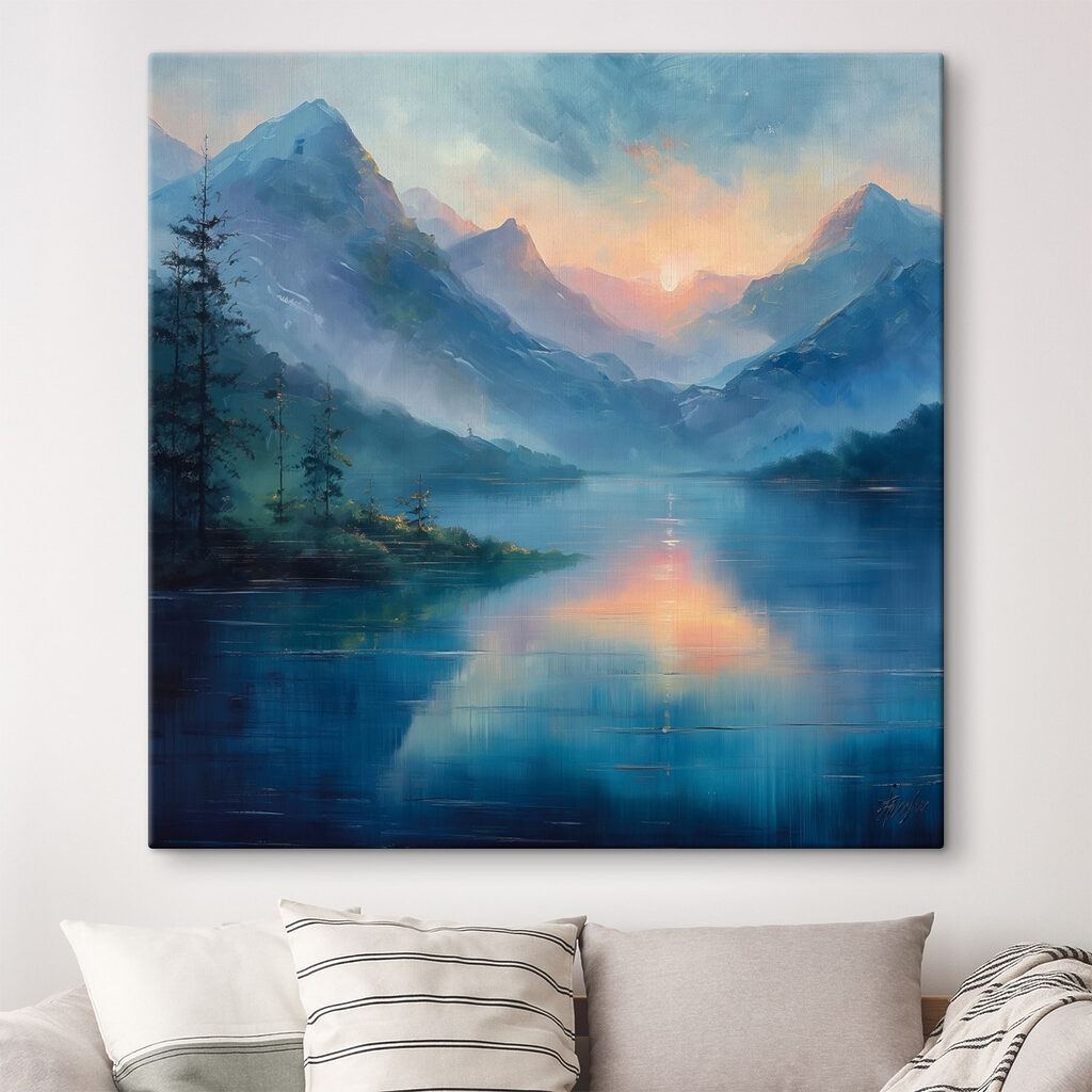 Lac au crépuscule bleu — intérieur 3