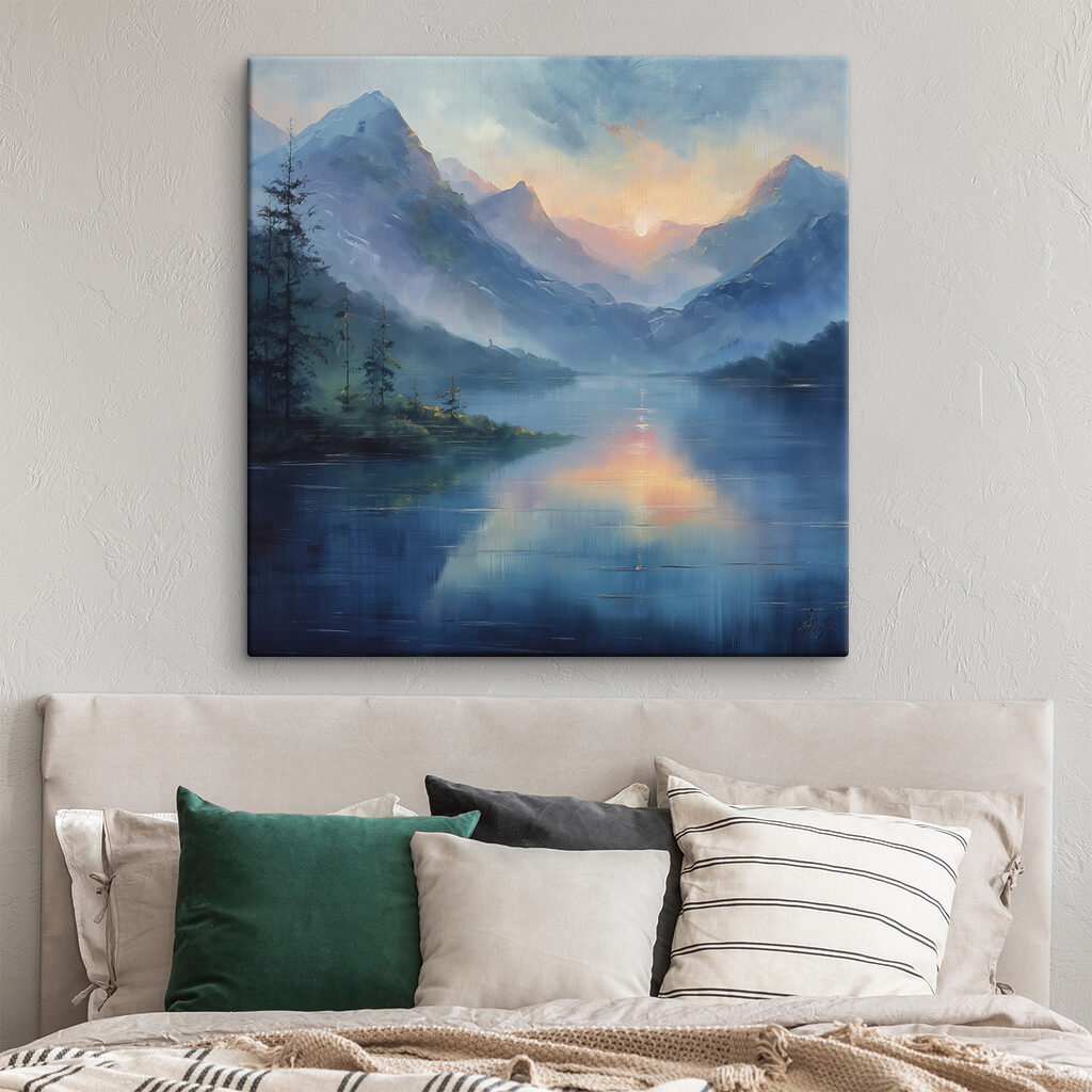 Lac au crépuscule bleu — intérieur 2