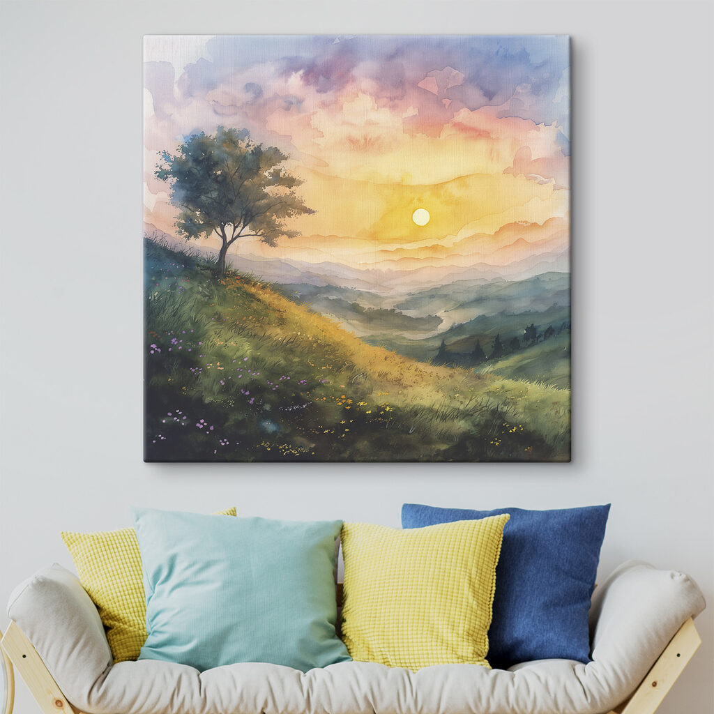 Arbre au soleil levant — intérieur 2