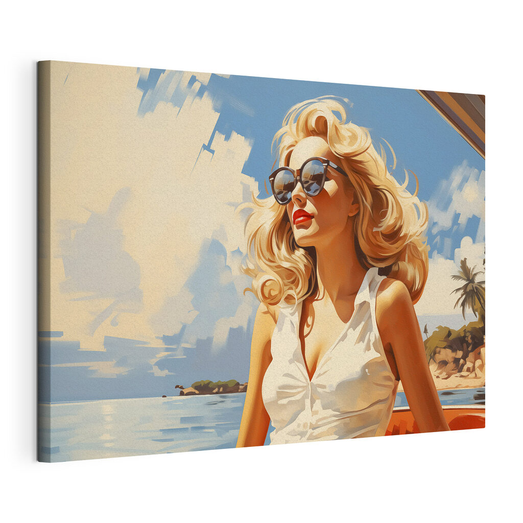 Lunettes rondes en été, toile tendue et bord enveloppé