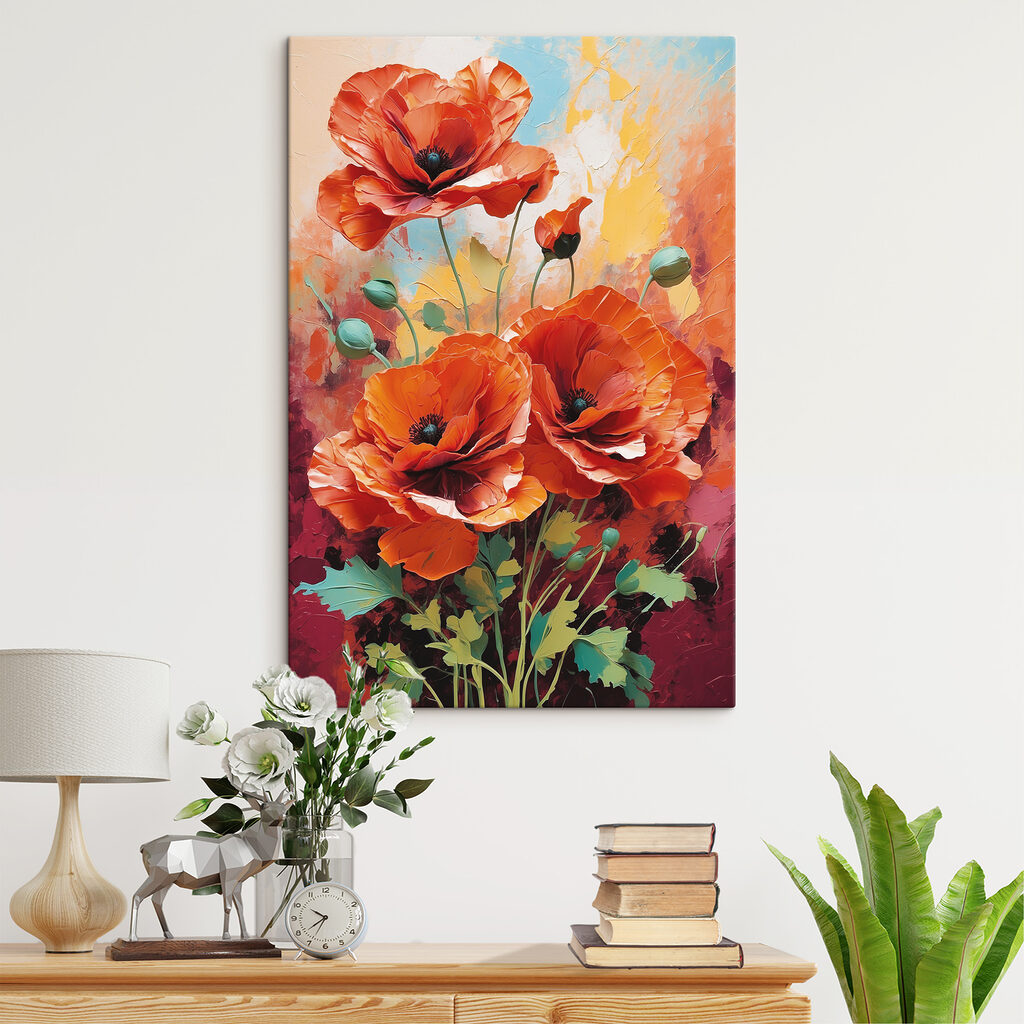 Coquelicots orange — intérieur 2
