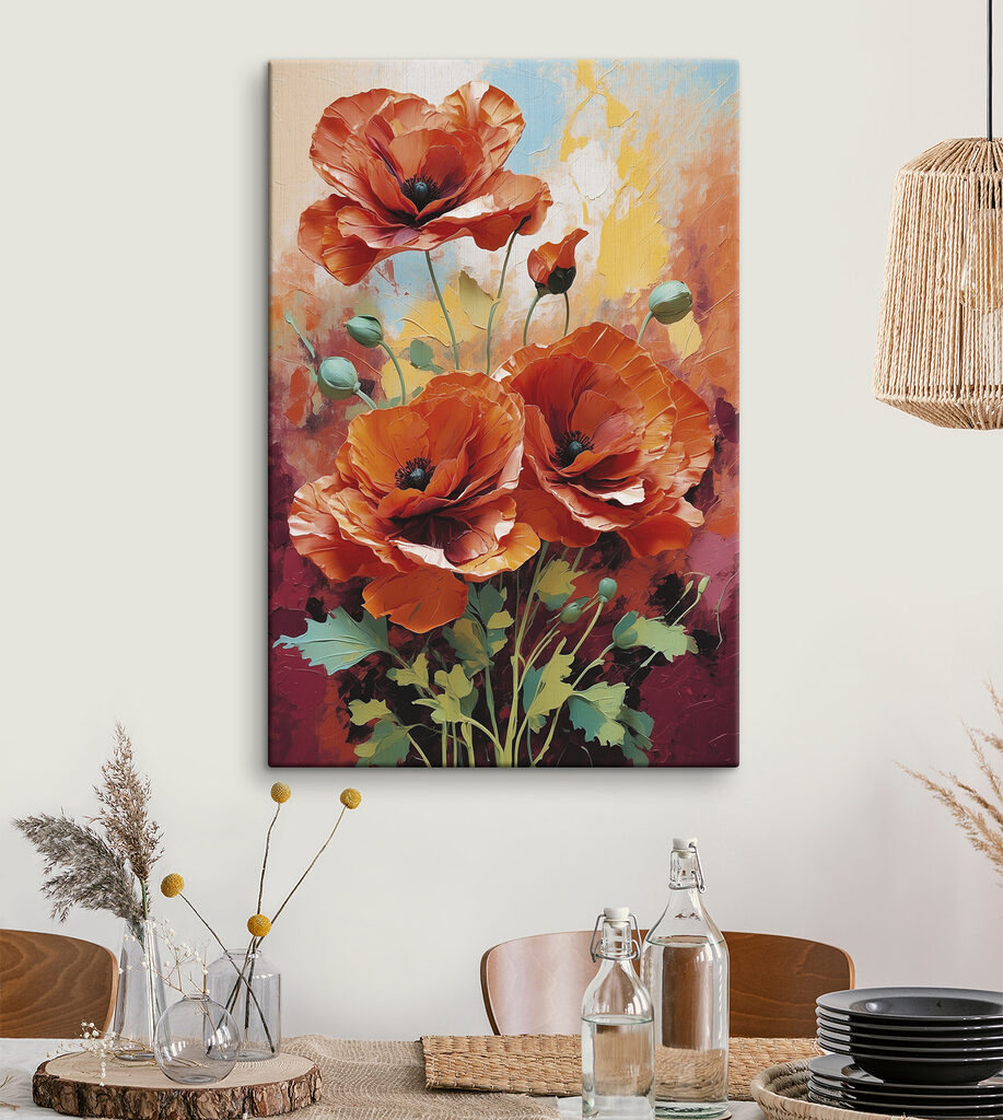 Coquelicots orange — intérieur 3