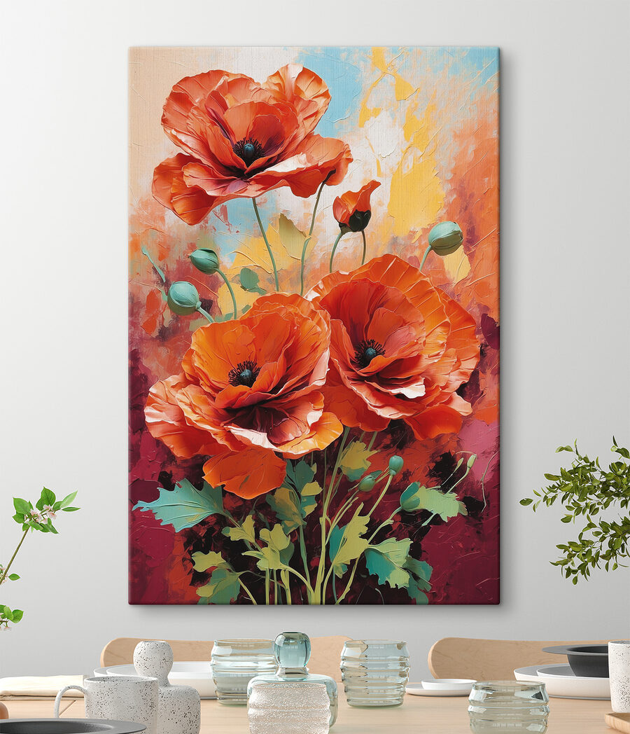 Coquelicots orange — intérieur 1