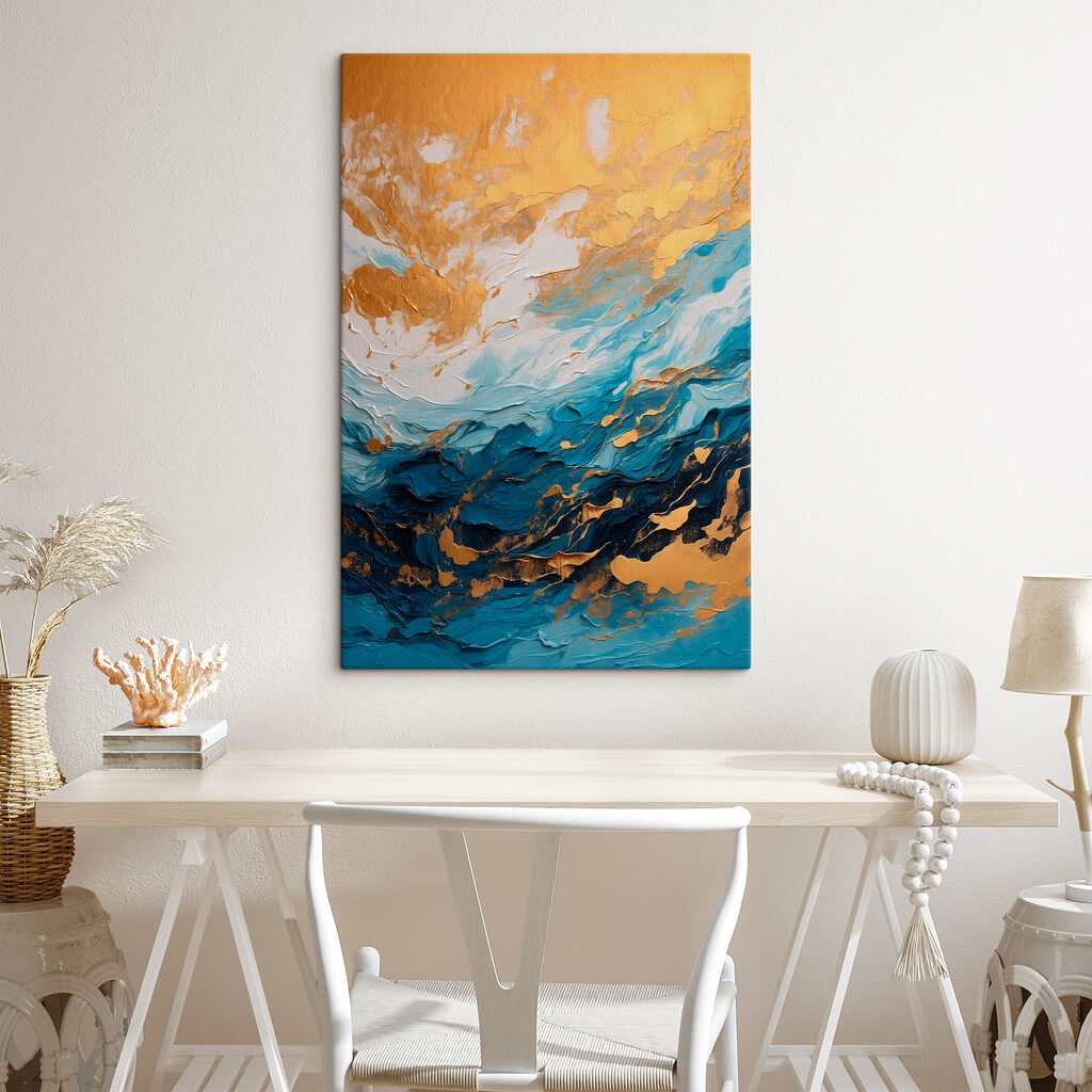 Nuages dorés, crêtes bleues — intérieur 1