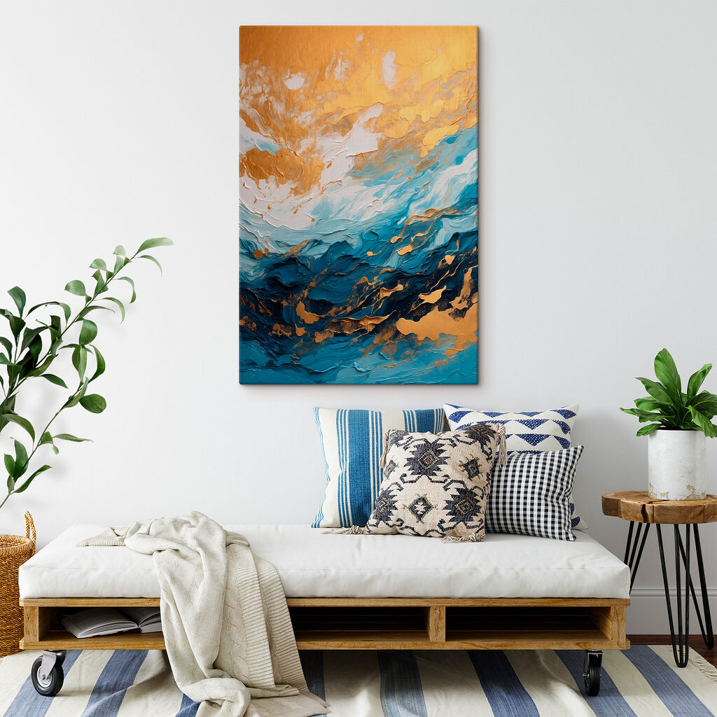 Nuages dorés, crêtes bleues — intérieur 2
