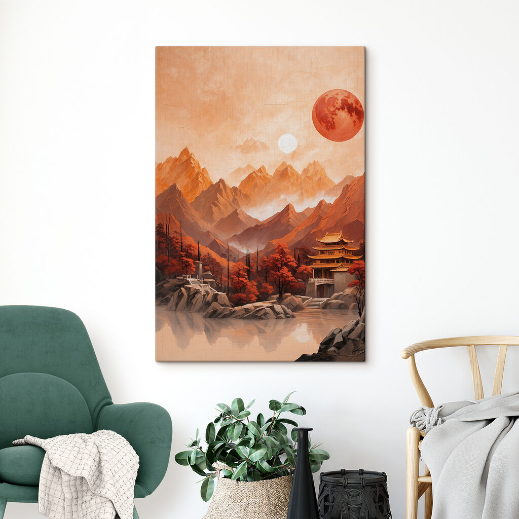 Temple et lune rouge — intérieur 2