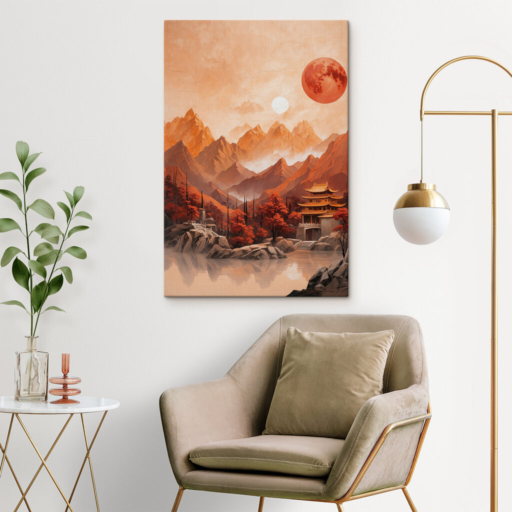 Temple et lune rouge — intérieur 3