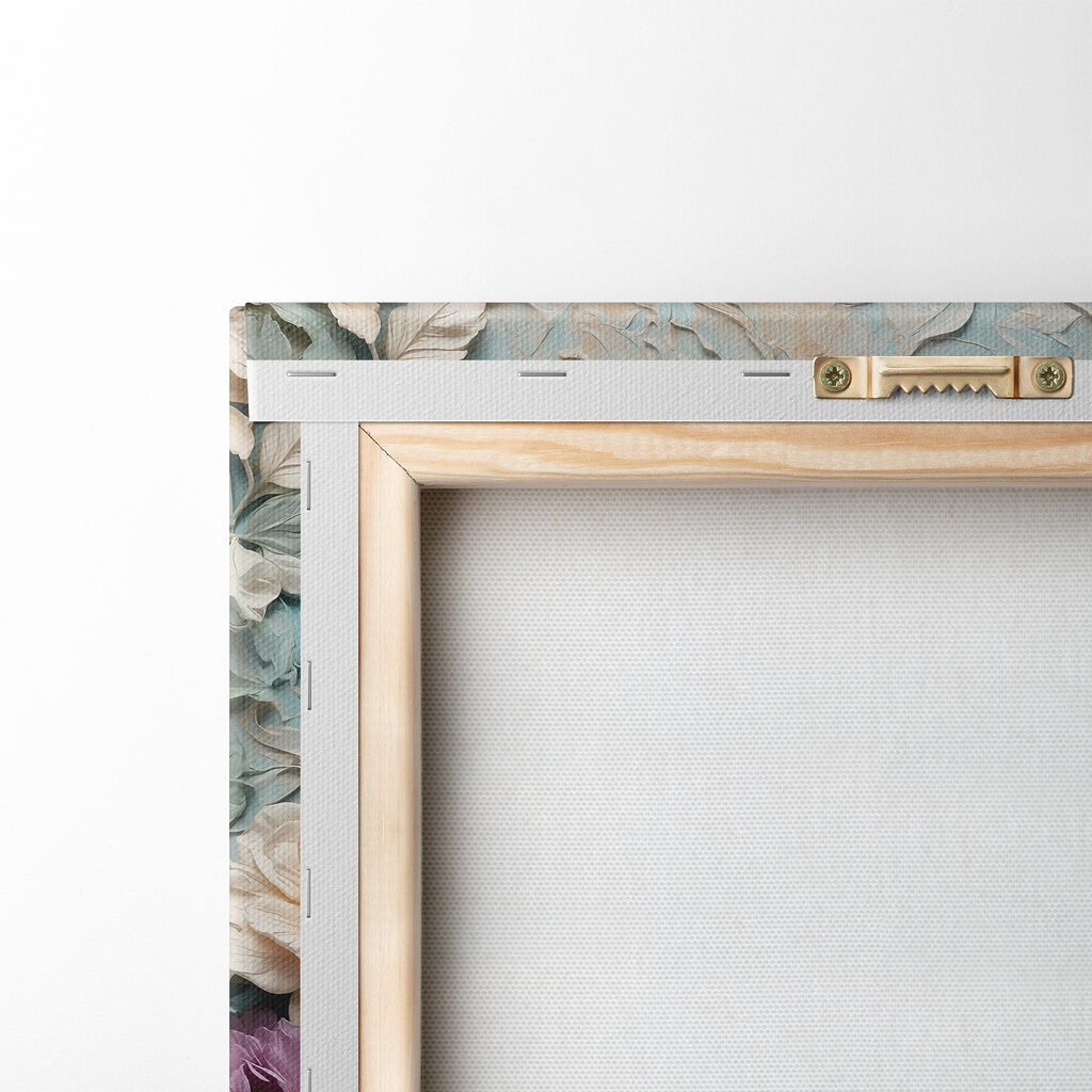 Fleurs pastel, feuillage frais — dos