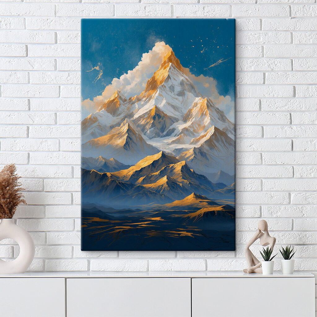Crêtes dorées, bleu nuit — intérieur 1