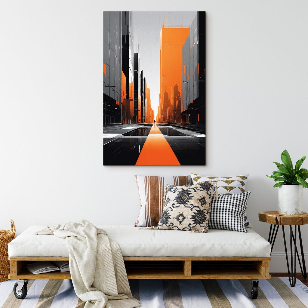 Perspective orange en ville — intérieur 4