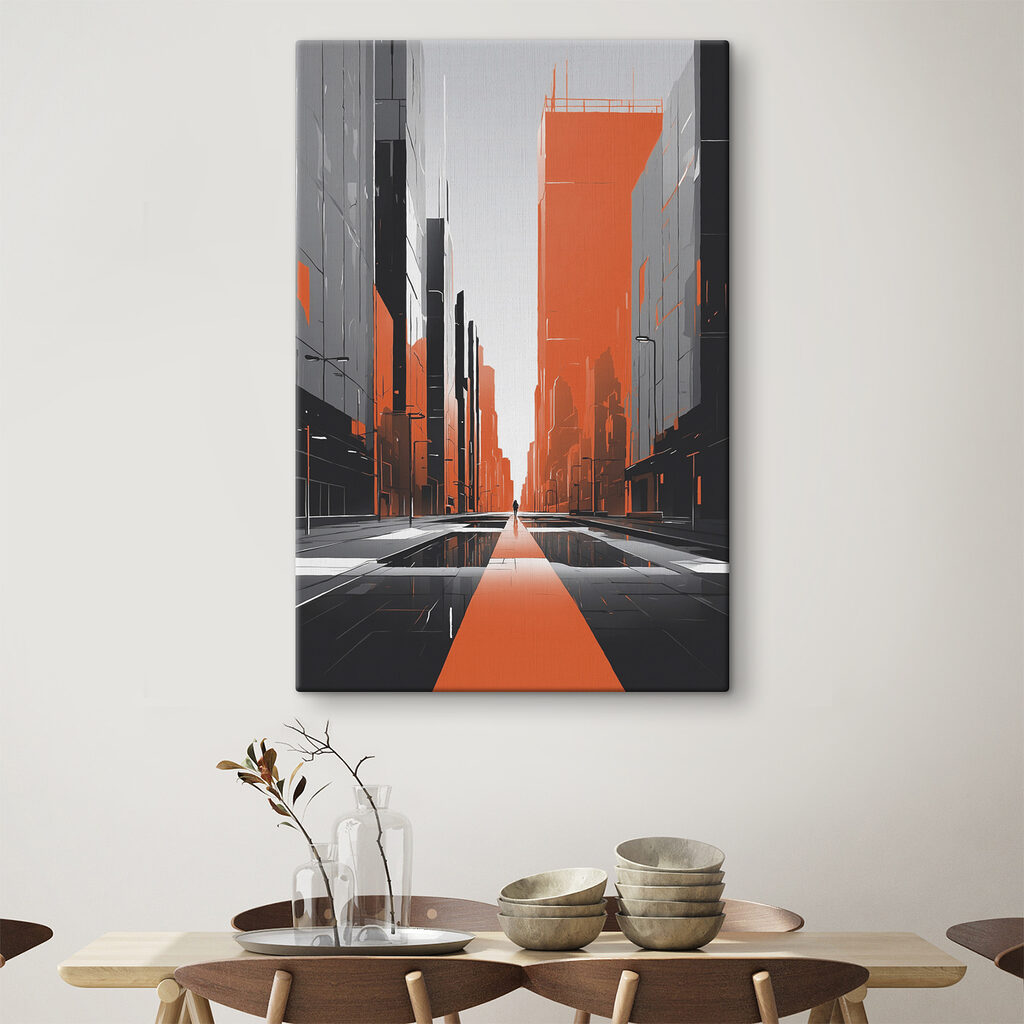Perspective orange en ville — intérieur 3