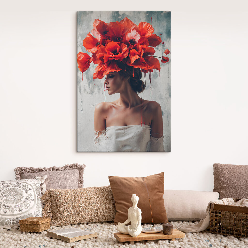 Chapeau de coquelicots — intérieur 2