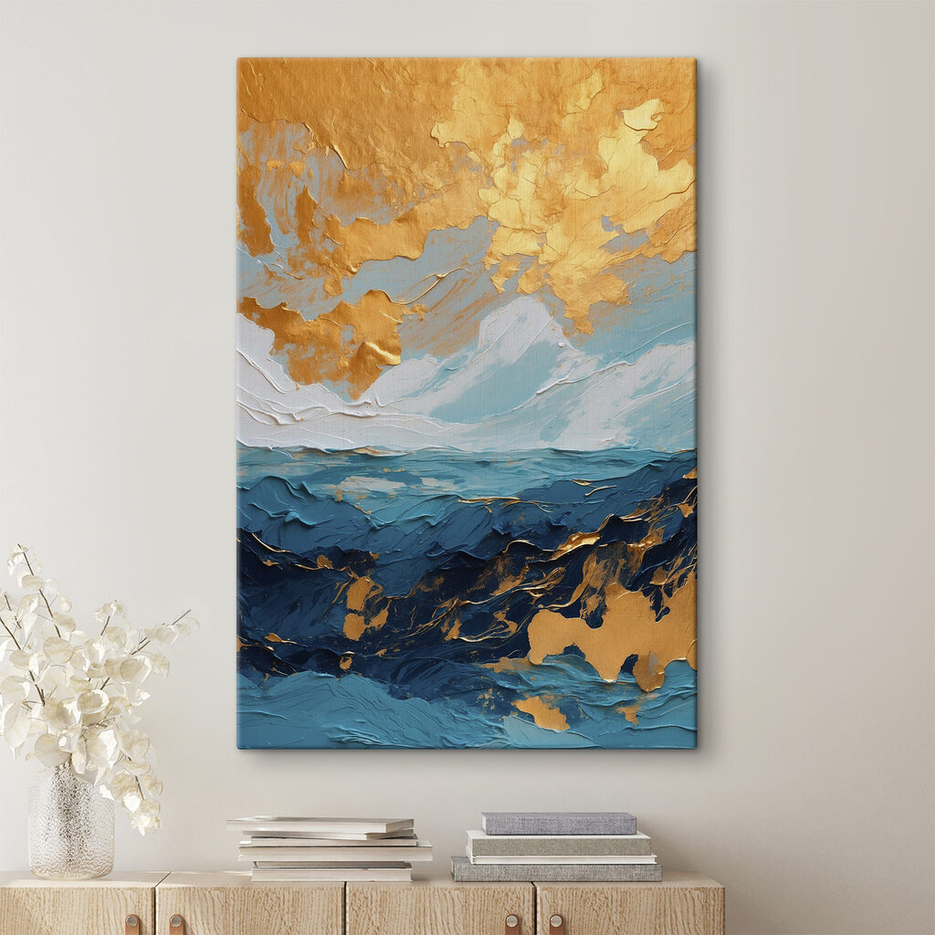 Ciel d’or, bleu profond — intérieur 2
