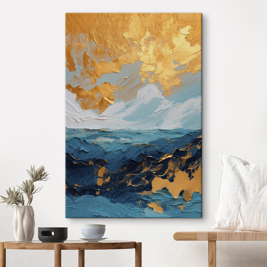 Ciel d’or, bleu profond — intérieur 1
