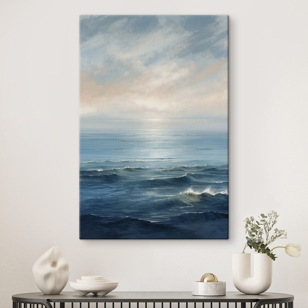 Mer aux tons pêche dans un intérieur