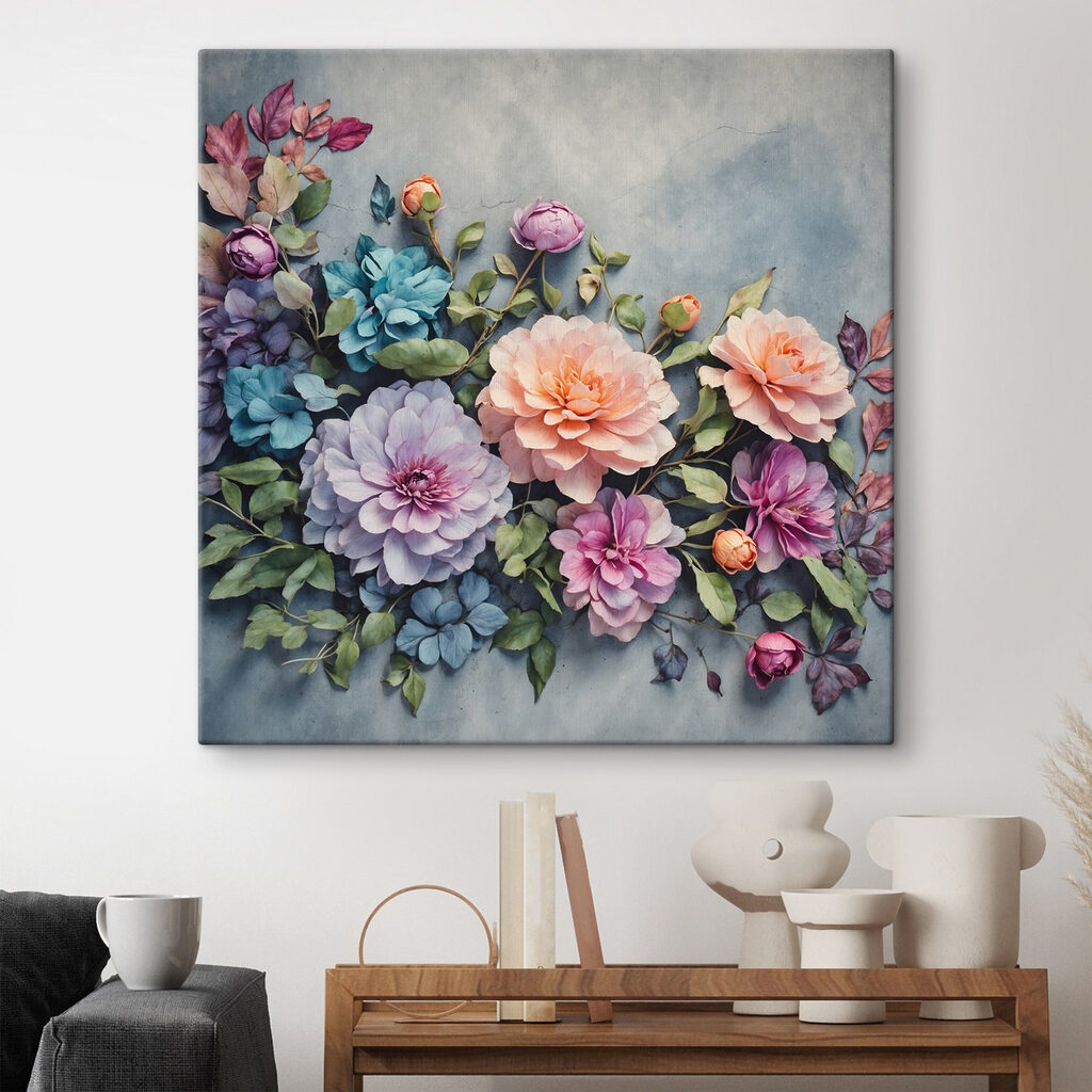 Bouquet pastel, ombre bleue — intérieur 4