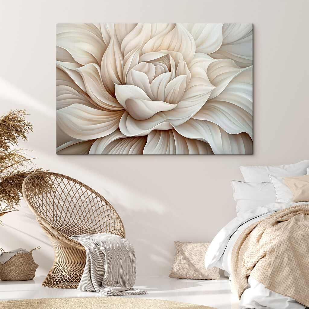 Tourbillon de pétales blancs — intérieur 2