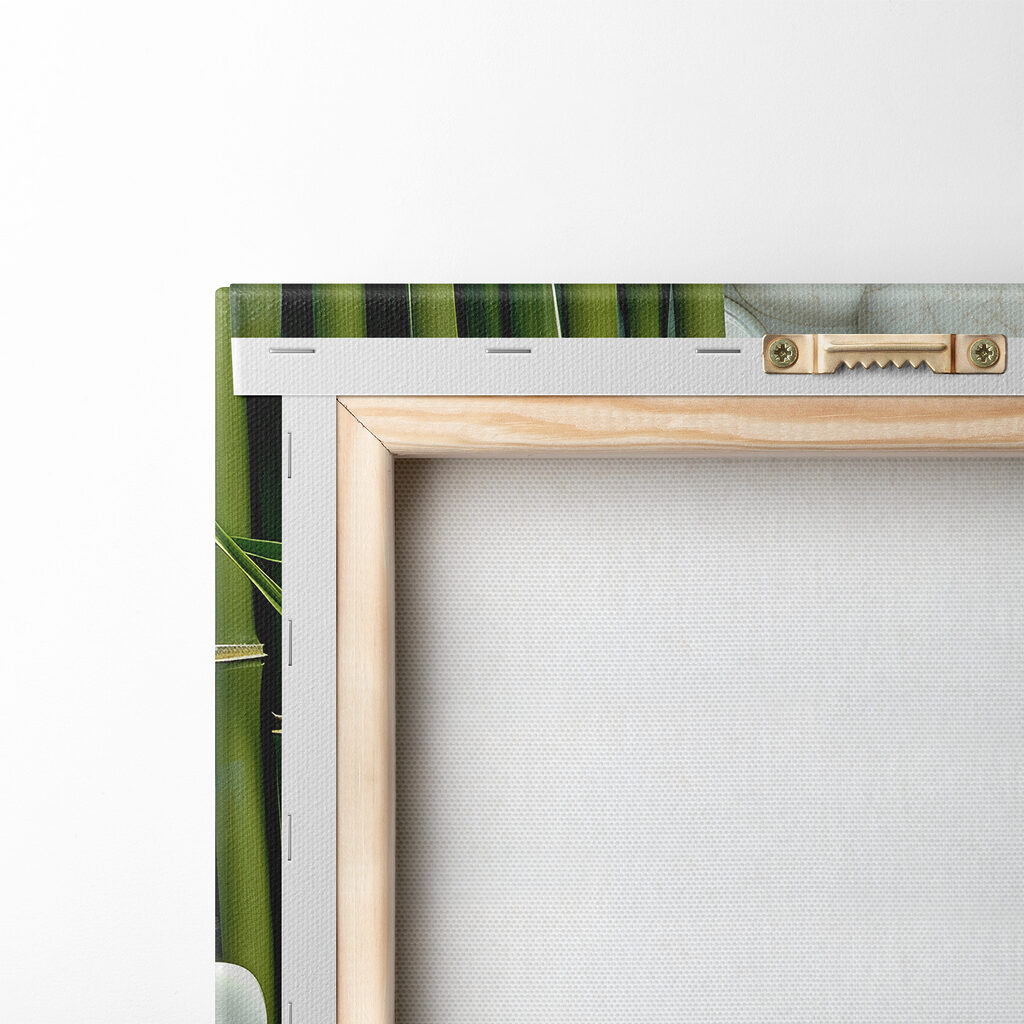 Bambou et galets blancs — dos