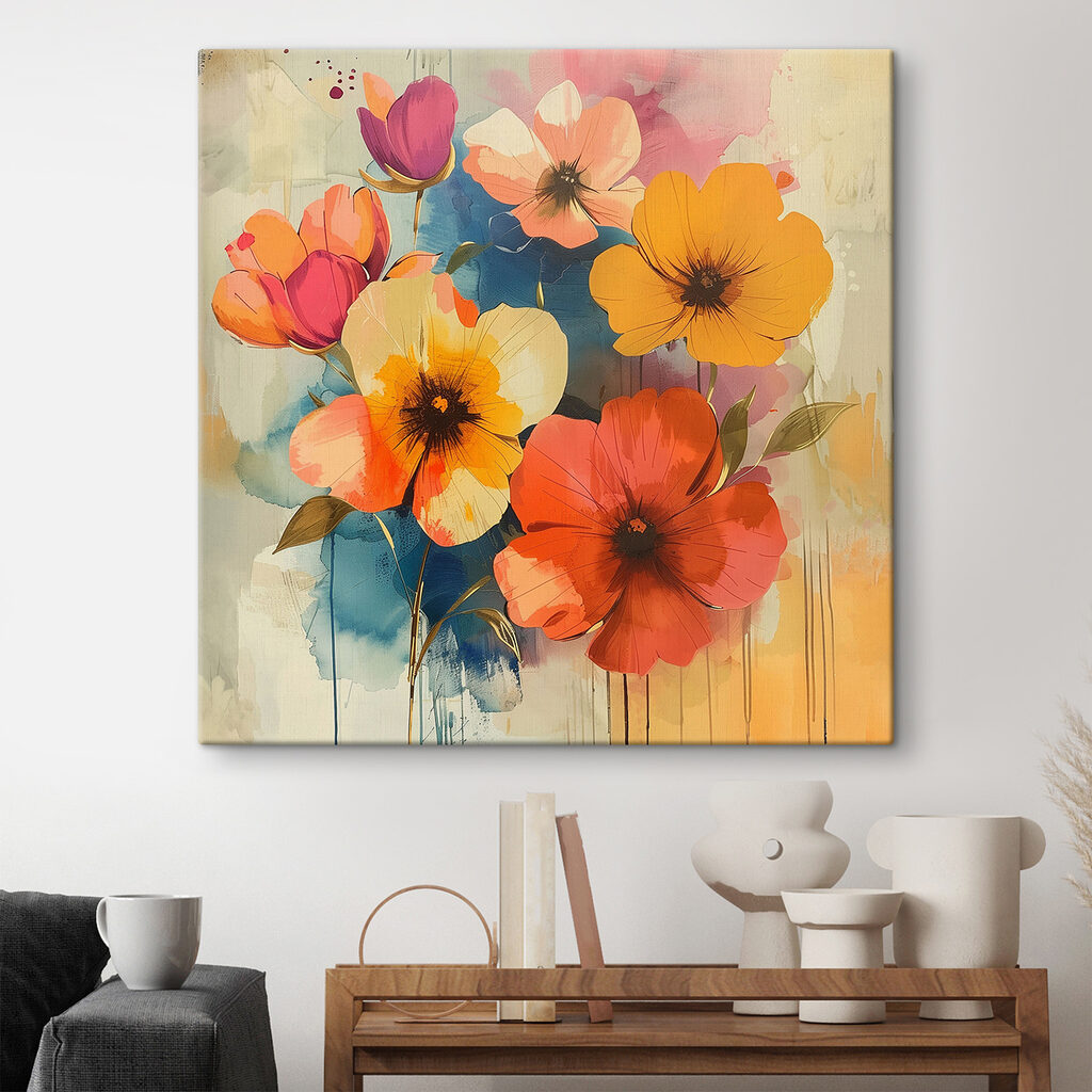Bouquet en aplats — intérieur 1