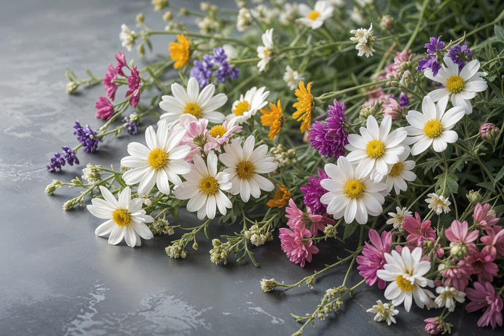 Bouquet des champs — motif complet