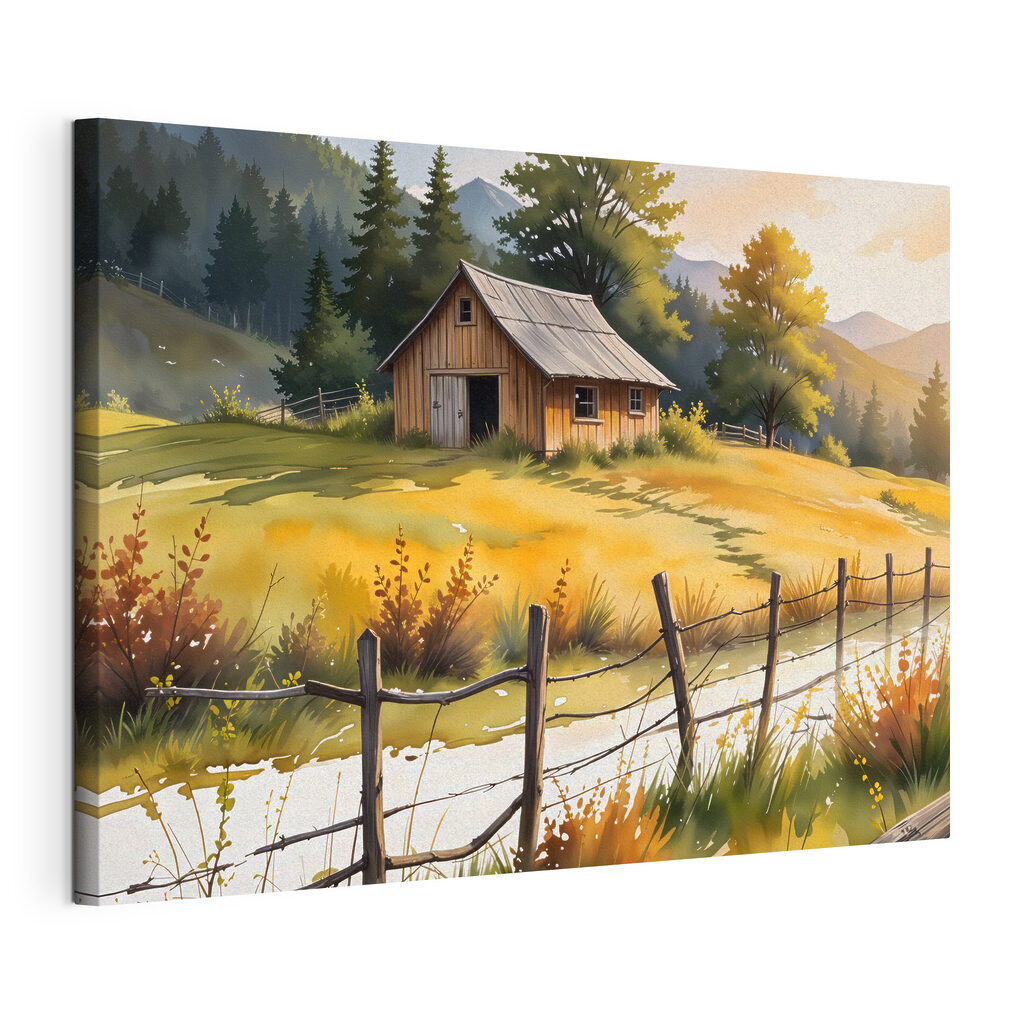 Cabane derrière la clôture — vue du produit
