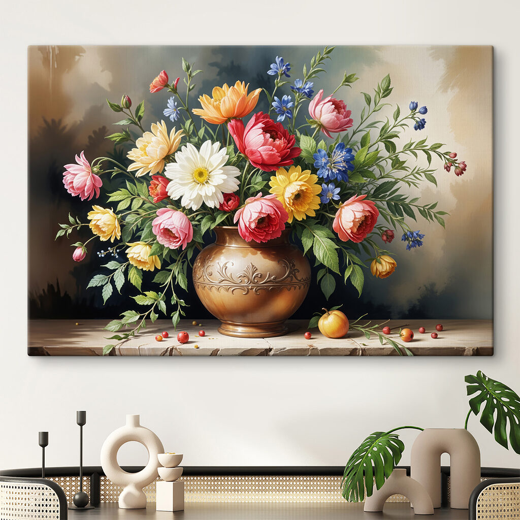 Bouquet d’été en coupe — intérieur 1