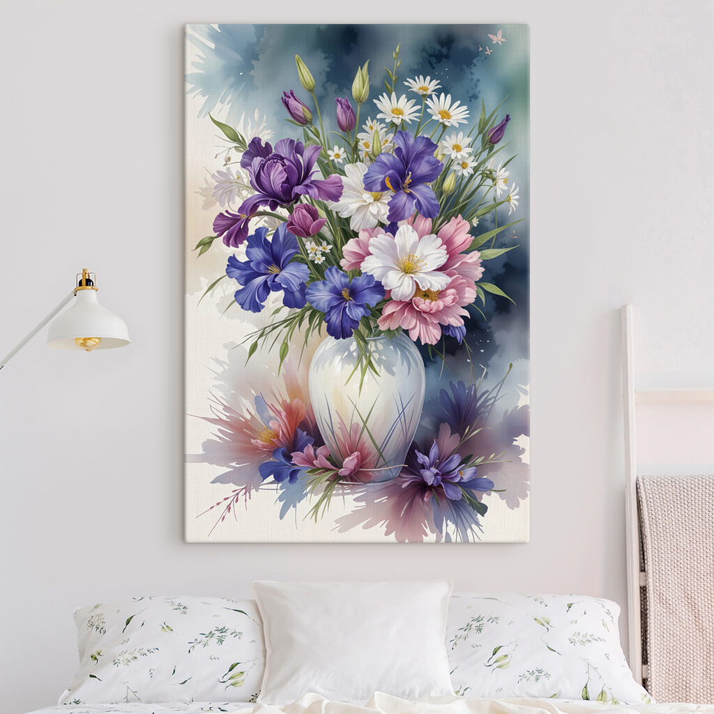 Bouquet bleu-violet — intérieur 1