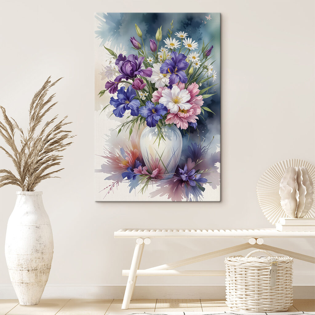 Bouquet bleu-violet — intérieur 2