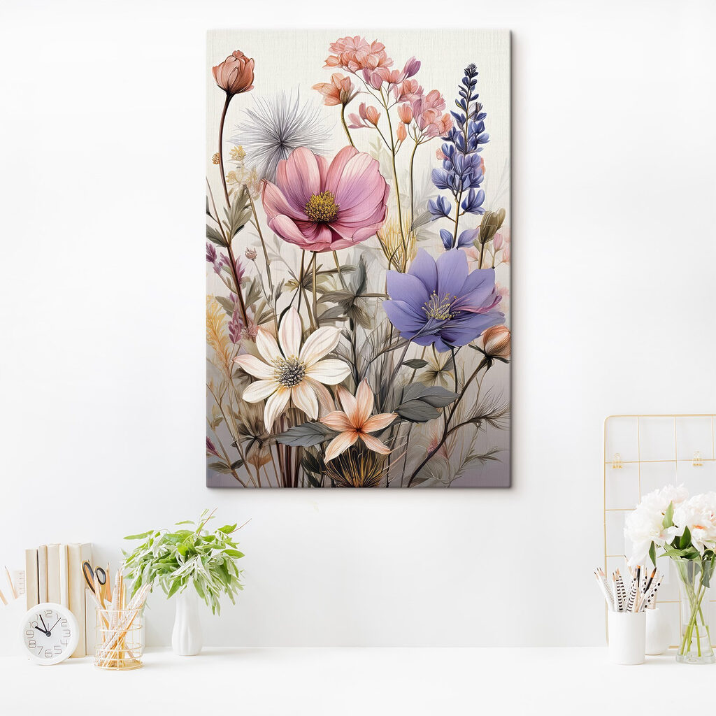 Fleurs des champs pastel — intérieur 3