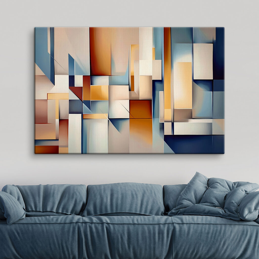 Blocs et aplats bleus — intérieur 2