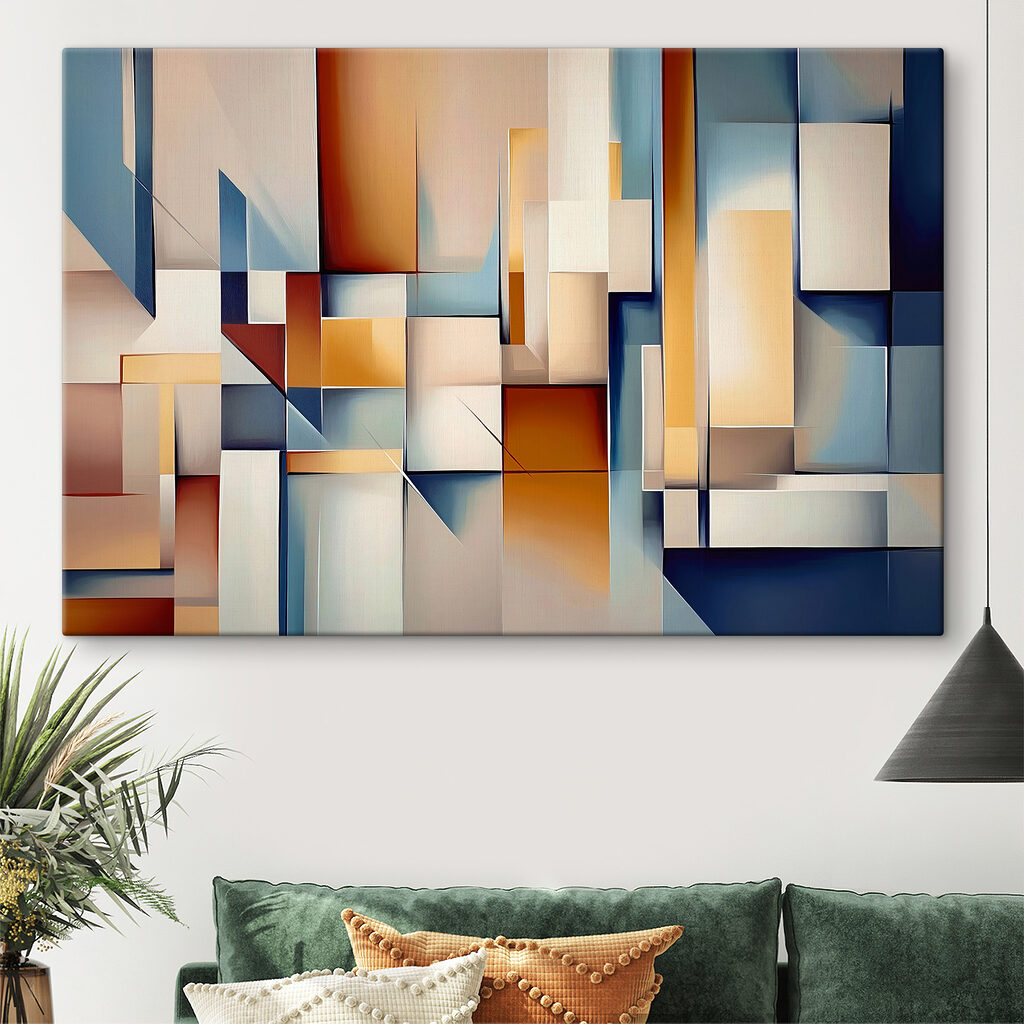 Blocs et aplats bleus — intérieur 3