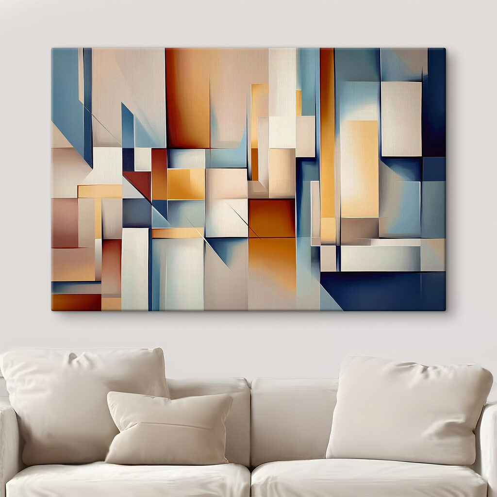 Blocs et aplats bleus — intérieur 1