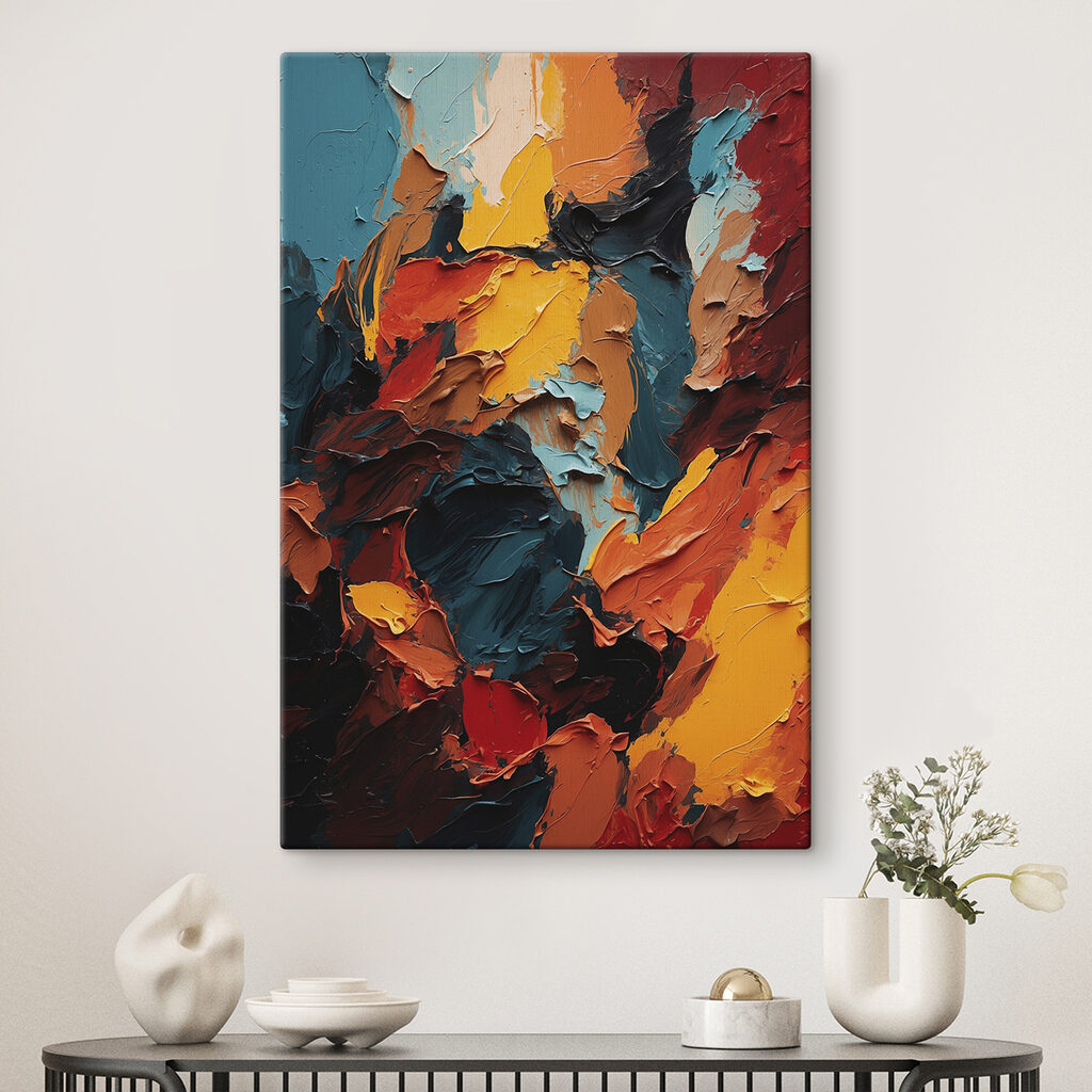 Couleurs terre, touches brutes — intérieur 2