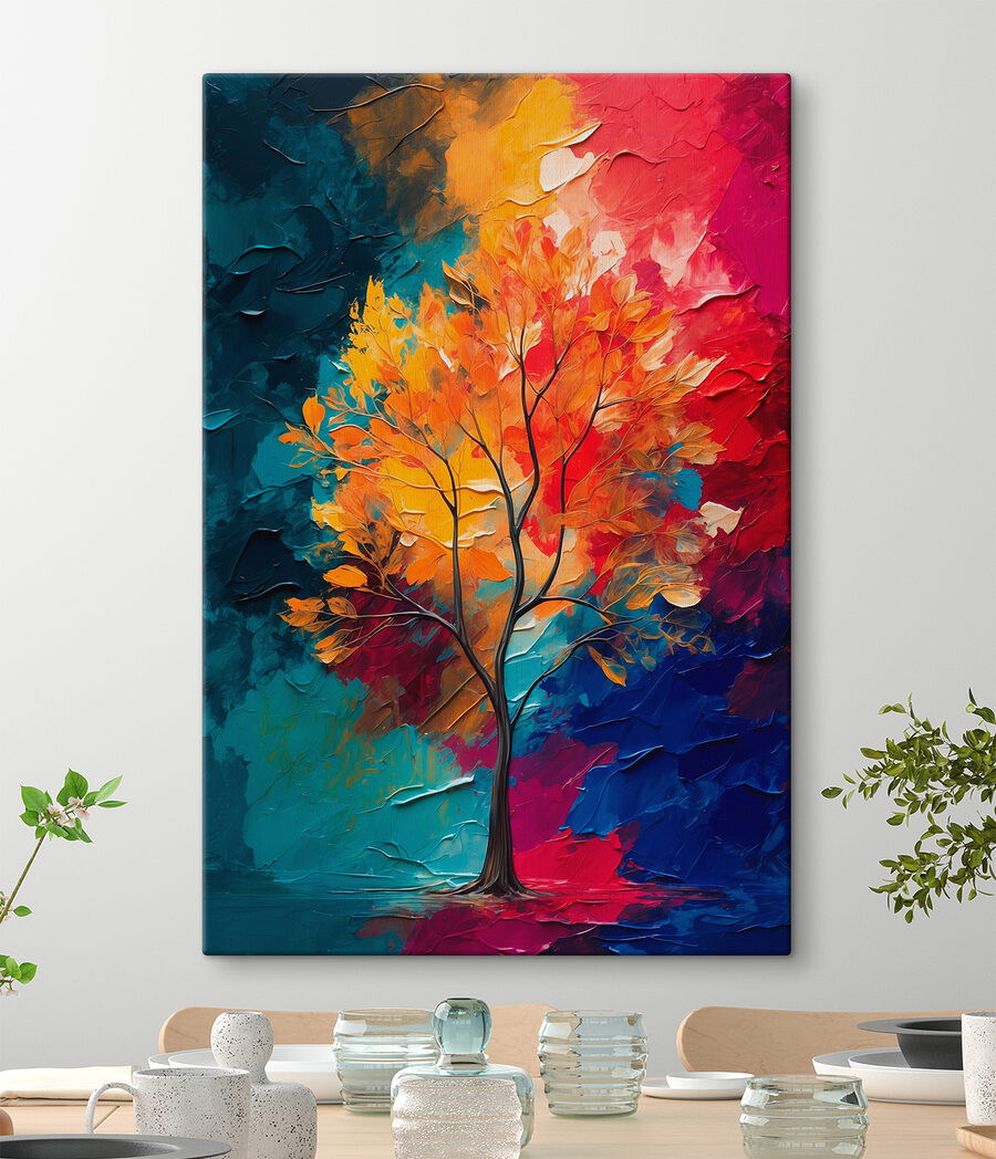 Arbre parmi les couleurs — intérieur 1