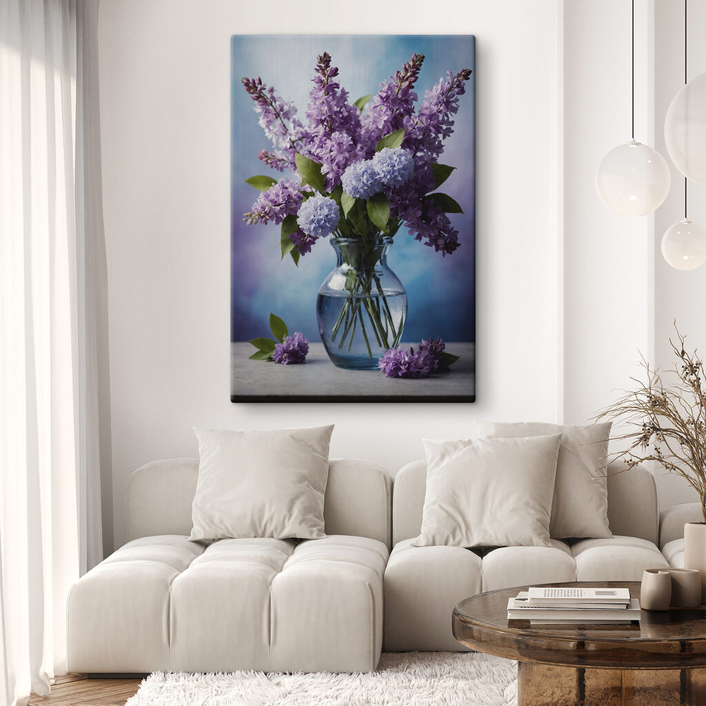 Lilas en vase clair — intérieur 2