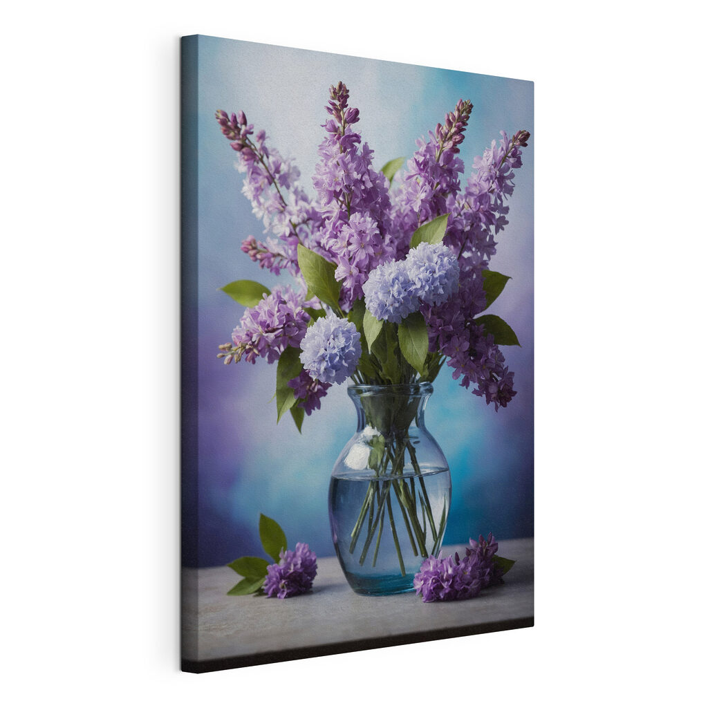 Lilas en vase clair — vue du produit