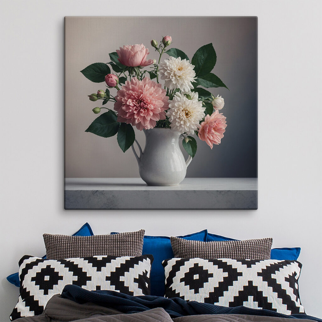 Fleurs dans un pichet — intérieur 1