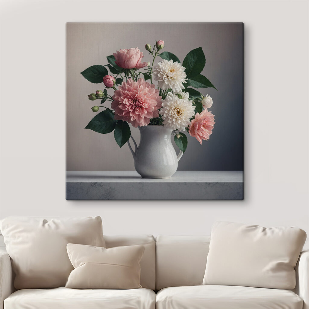 Fleurs dans un pichet — intérieur 3