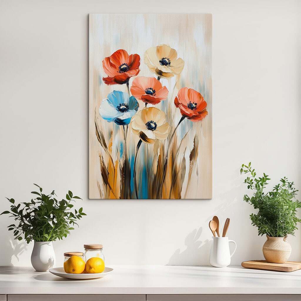 Fleurs et herbes bleues — intérieur 1