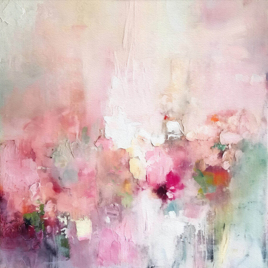 Touches de lumière rose — motif complet