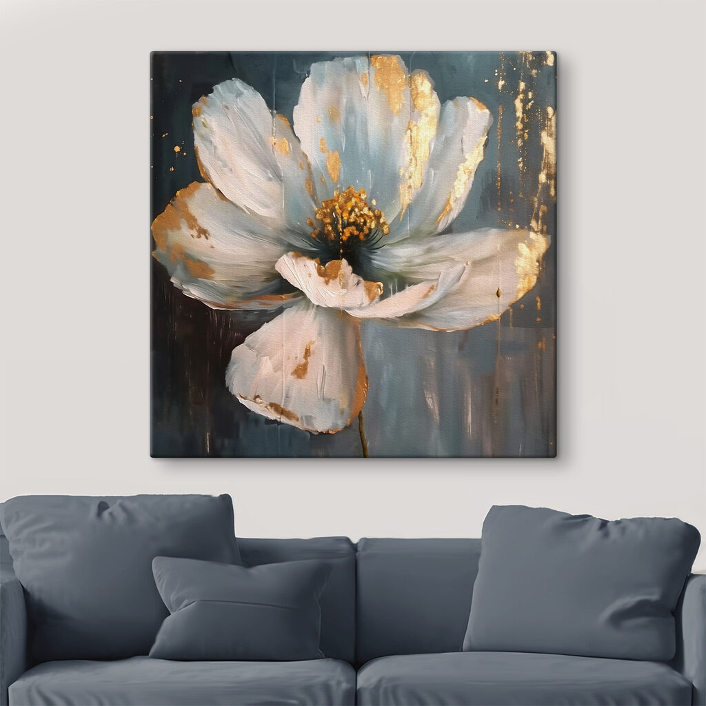 Fleur aux traînées verticales — intérieur 1
