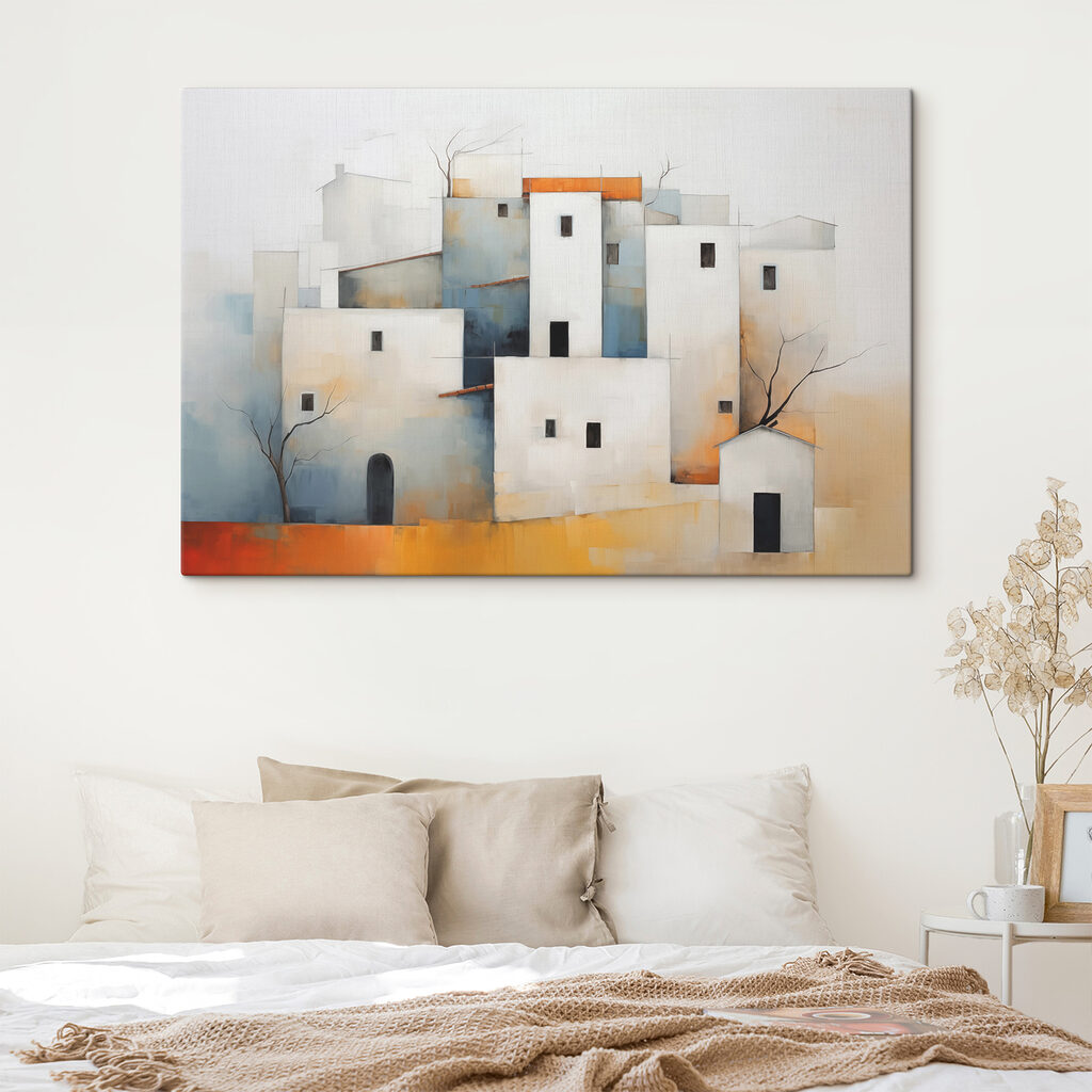 Maisons blanches en cubes — intérieur 1