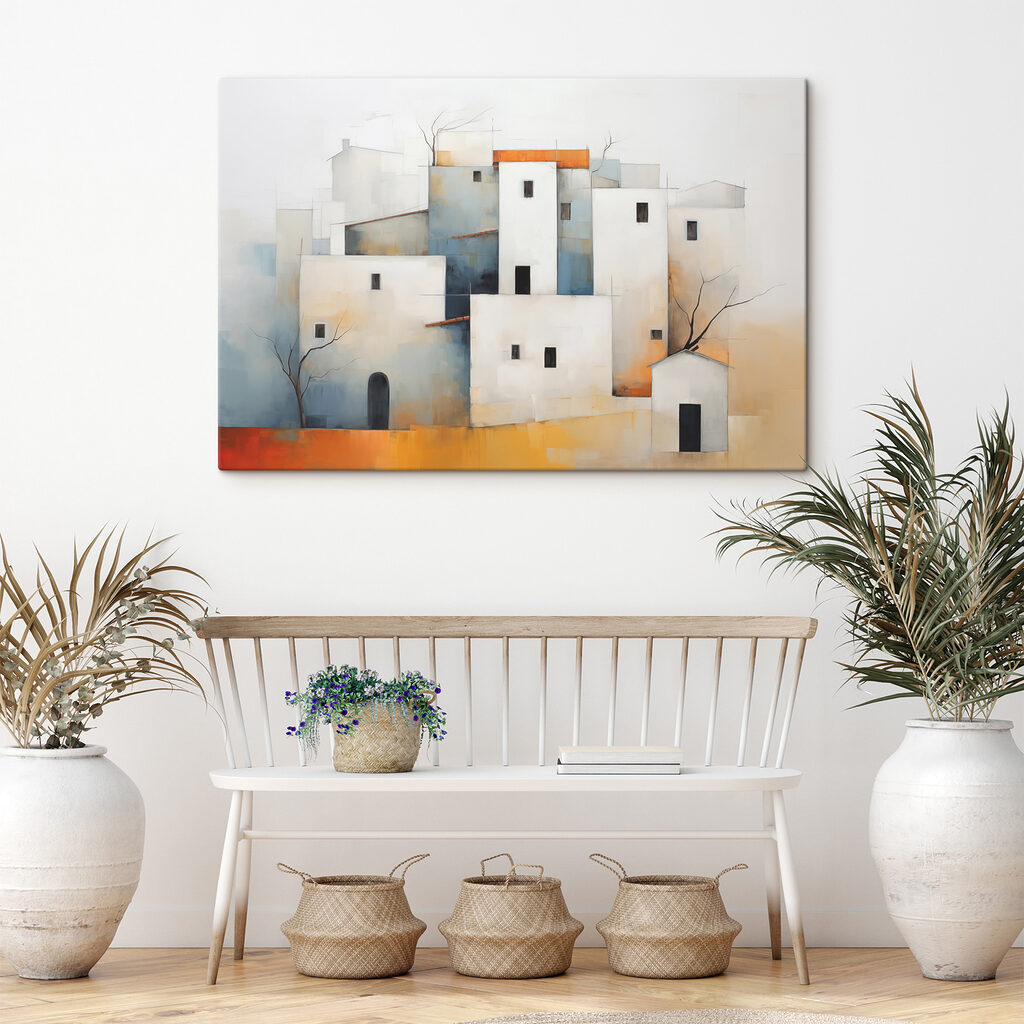 Maisons blanches en cubes — intérieur 2