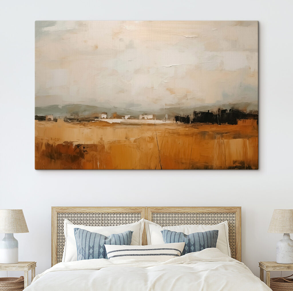 Horizon sur champs ocre — intérieur 2