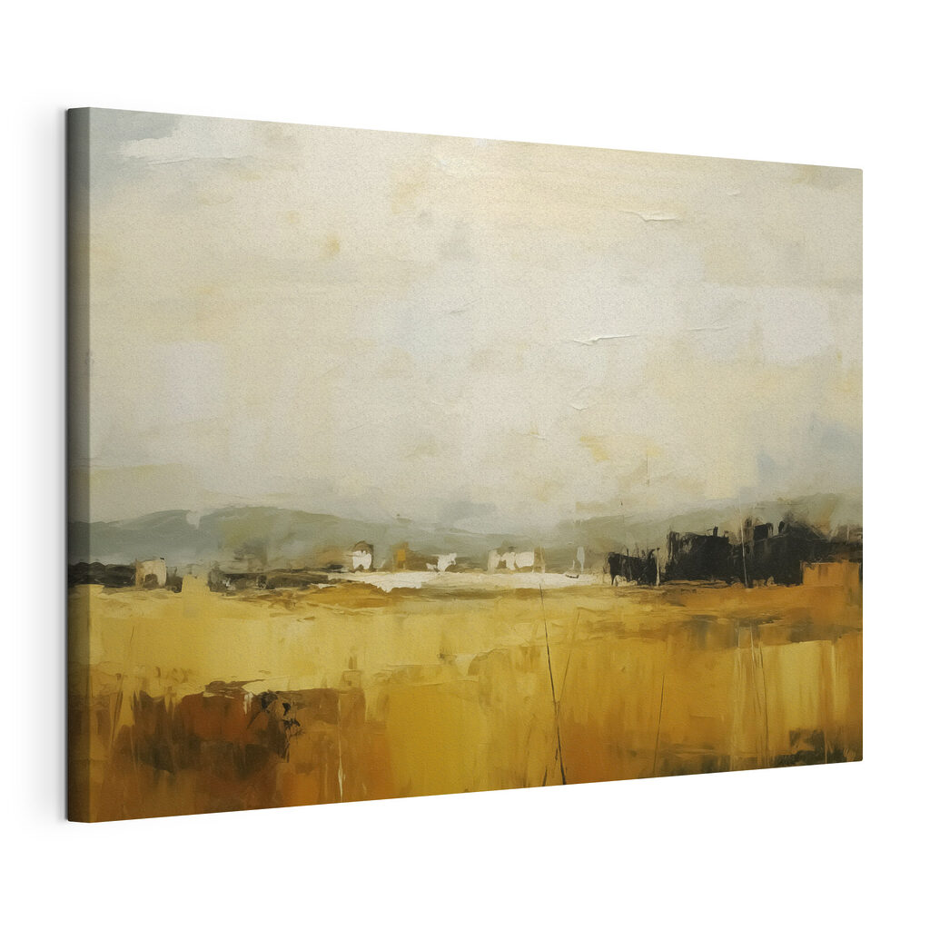 Horizon sur champs ocre — vue du produit